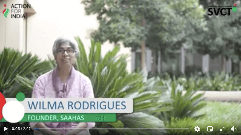 Video Wilma Rodrigus - Founder at Saahas